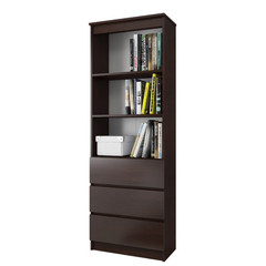 Regál R 60cm CLP 3 zásuvky 2 poličky wenge