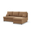Rozkládací rohová sedací souprava DELI model 2 Hnědá I - galerie #1