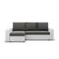 Rohová rozkládací sedací souprava PAUL látka v kombinaci s eko-kůží - galerie #1