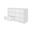 Komoda 120/6 - bílý lesk - galerie #1