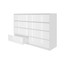 Komoda 140/8 - bílý lesk - galerie #1