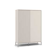 Policový regál KAMARO 2DD SLIM/hladký - béžová