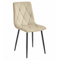 Jídelní židle LIBRA - béžová/černé nohy