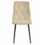 Jídelní židle LIBRA - béžová/černé nohy - galerie #1