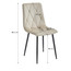 Jídelní židle LIBRA - béžová/černé nohy - galerie #4