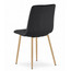 Jídelní židle LIBRA - černá/nohy v barvě dřeva - galerie #3