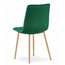 Jídelní židle LIBRA - zelená/nohy v barvě dřeva - galerie #3