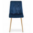 Jídelní židle LIBRA - modrá/nohy v barvě dřeva - galerie #1