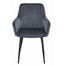 Jídelní židle SOLDEN - tmavě šedá/černé nohy - galerie #1