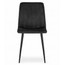 Jídelní židle LAVA - černá/černé nohy - galerie #1