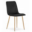 Jídelní židle LAVA - černá/nohy v barvě dřeva