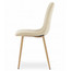 Jídelní židle LAVA - béžová/nohy v barvě dřeva - galerie #2