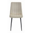 Jídelní židle LAVA - béžová/černé nohy - galerie #1