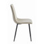 Jídelní židle LAVA - béžová/černé nohy - galerie #2