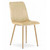 Jídelní židle LAVA - béžová I/nohy v barvě dřeva