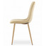 Jídelní židle LAVA - béžová I/nohy v barvě dřeva - galerie #2