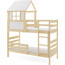 Dětská patrová postel ERYK s nástavbou domek 90x190 cm - galerie #1
