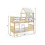 Dětská patrová postel KACPER s nástavbou domek 90x190 cm - galerie #4
