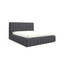 Čalouněná postel GINO 180x200 cm s vysokým čelem Černá