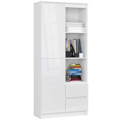 Regál R 80 cm CLP R11 bílá lesk