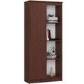Regál R 80cm 1 dvířka 6 poličky wenge